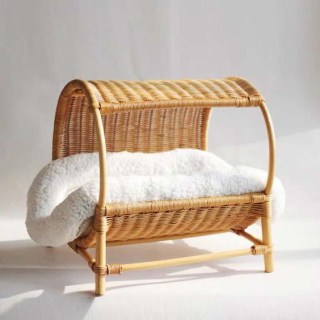 rattan cat bed 1